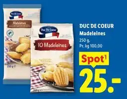 Lidl DUC DE COEUR Madeleines tilbud