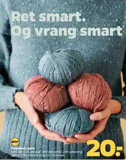 Netto Tweedmix garn tilbud