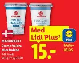 Lidl MADVÆRKET Creme fraiche eller fraiche, App-pris tilbud