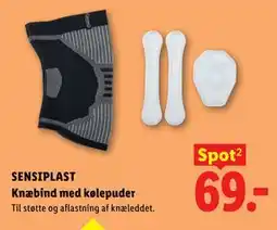 Lidl SENSIPLAST Knæbind med kølepuder tilbud