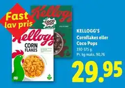 Lidl Cornflakes eller Coco Pops tilbud