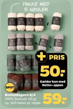 Netto Bomuldsgarn 8/4 tilbud