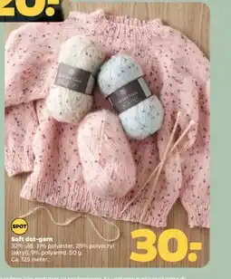 Netto Soft dot-garn tilbud