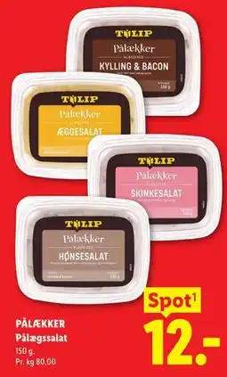 Lidl PÅLÆKKER Pålægssalat tilbud