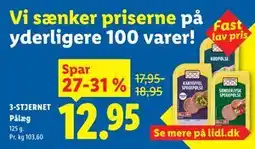 Lidl 3-STJERNET Pålæg tilbud