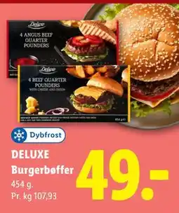Lidl DELUXE Burgerbøffer tilbud