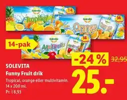 Lidl SOLEVITA Funny Fruit drik tilbud