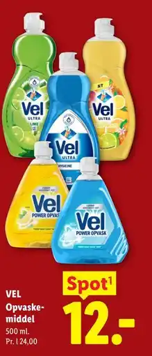 Lidl VEL Opvaskemiddel tilbud