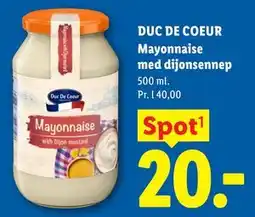 Lidl DUC DE COEUR Mayonnaise med dijonsennep tilbud