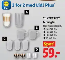 Lidl SILVERCREST Termoglas tilbud
