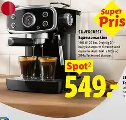 Lidl SILVERCREST Espressomaskine tilbud