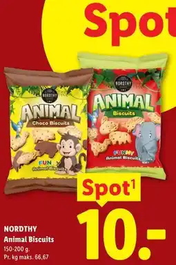 Lidl NORDTHY Animal Biscuits tilbud