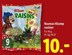 Lidl Rasmus Klump rosiner tilbud