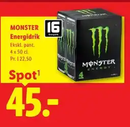 Lidl MONSTER Energidrik tilbud