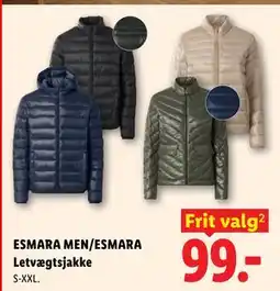 Lidl ESMARA MEN/ESMARA Letvægtsjakke tilbud