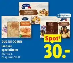 Lidl DUC DE COEUR Franske specialiteter tilbud