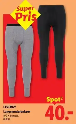 Lidl LIVERGY Lange underbukser tilbud