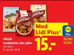Lidl PÅGEN Vaniljeboller eller gifler, App-pris tilbud