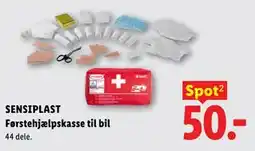 Lidl SENSIPLAST Førstehjælpskasse til bil tilbud