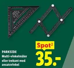 Lidl PARKSIDE Multi-vinkelmåler eller trekant med ansatsvinkel tilbud