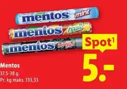 Lidl Mentos tilbud