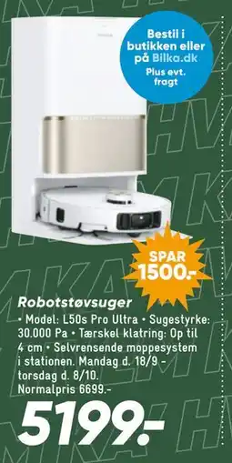 Bilka Robotstøvsuger tilbud