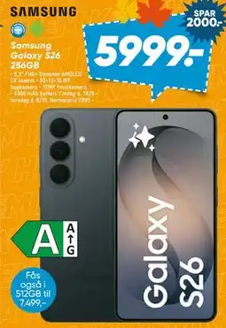 Bilka Samsung Galaxy S26 256GB tilbud