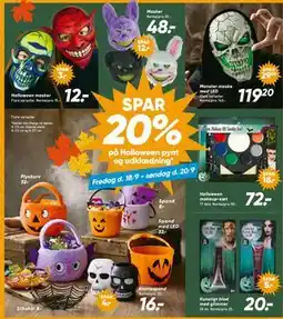 Bilka SPAR 20% på Halloween pynt og udklædning tilbud