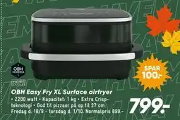 Bilka OBH Easy Fry XL Surface airfryer tilbud