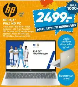 Bilka HP 15,6” FULL HD PC tilbud