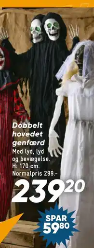 Bilka Dobbelt hovedet genfærd tilbud