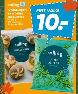 Bilka Grøntsager, brød eller baguettes tilbud