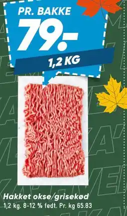 Bilka Hakket okse/grisekød tilbud