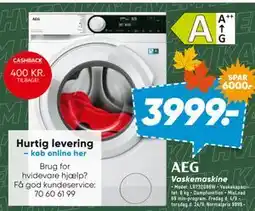 Bilka AEG Vaskemaskine tilbud