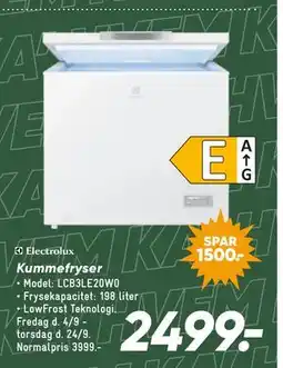 Bilka Electrolux Kummefryser tilbud