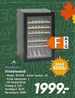 Bilka Scandomestic Vinkøleskab tilbud
