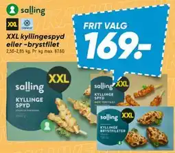 Bilka XXL kyllingespyd eller -brystfilet tilbud