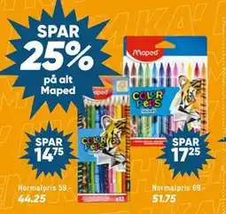Bilka SPAR 25% på alt Maped tilbud