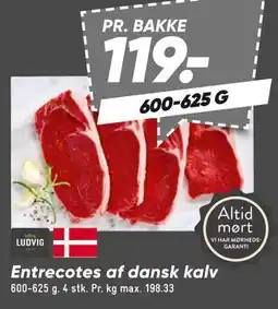 Bilka Entrecotes af dansk kalv tilbud