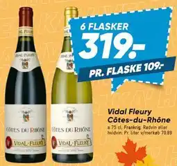 Bilka Vidal Fleury Côtes-du-Rhône tilbud