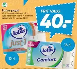 Bilka Lotus papir tilbud