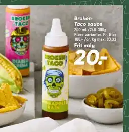 Bilka Broken Taco sauce tilbud