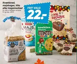 Bilka Knækbrød, majskager, kiks eller kagemarked tilbud
