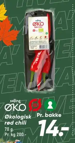 Bilka Økologisk rød chili tilbud