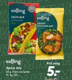 Bilka salling Spice mix tilbud