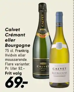 Bilka Calvet Crémant eller Bourgogne tilbud