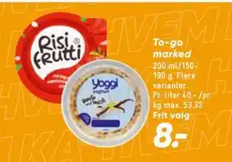 Bilka To-go marked tilbud