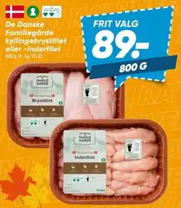 Bilka De Danske Familiegårde kyllingebrystfilet eller -inderfilet tilbud