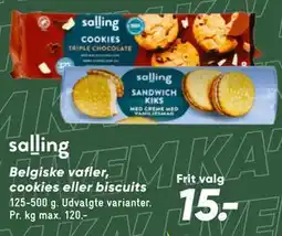 Bilka Belgiske vafler, cookies eller biscuits tilbud