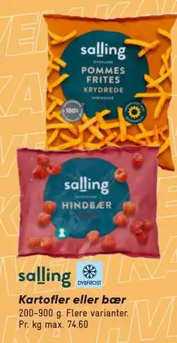 Bilka Kartofler eller bær tilbud